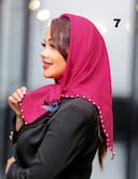 مینی اسکارف حریر نخ شاین مرواریدی کد nil15770