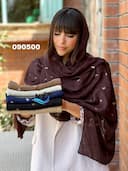 شال ژورژت درختی پروانه کد NIL090500