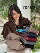 شال بافت حاشیه دندان موشی کد nil70460