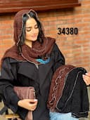 شال حریر پلیسه ایسا کد nil34380