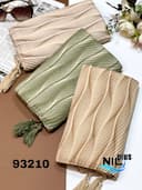 شال نخ پنبه پلیسه پاییزه کد nil93210