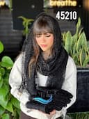 شال تور اکلیلی حاشیه دانتل کد nil45210