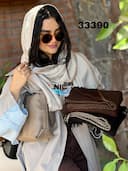 شال بافت حاشیه گندمی کد nil33390