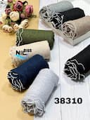 شال دور موجی مرواریدی وارداتی کد nil38310