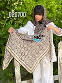 روسری نخی دور دست دوز کیمیا کد nil020700