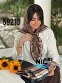 روسری ژورژت درختی کالسکه کد nil59210