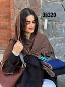 شال برشکا حاشیه پلنگی کد nil36320