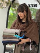 شال نخ پنبه پلیسه سنگشور کد nil57680