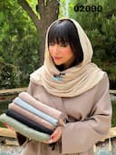 شال نخ پنبه پلیسه مادلین کد nil02090