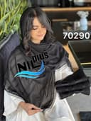 شال ویکتوریا نگینی ساتن ژورژت حاشیه دانتل کد nil70290