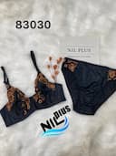 ست ساتن گل قهوه ایی کد nil83030