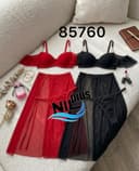 لباس خواب تور دامنی فنر دار کد nil85760