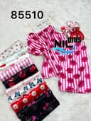 تاپ وشورتک ساتن با کش مو یارین کد nil85510