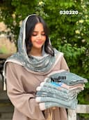 شال برشکا نخ پنبه پاپیون کد nil030220