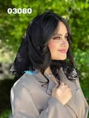 مینی اسکارف دانتل حاشیه گیپور کد nil03080