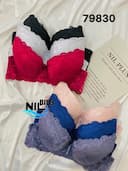 سوتین اسفنجی دانتل لبه تور کد nil79830