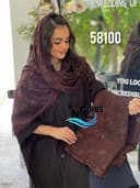 شال گیپور حاشیه طرح دار کد nil58100