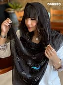 شال ژان ژان نگینی پاپیون کد nil040590