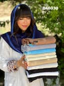 شال نخ پنبه پلیسه دور گیپور کد nil040330