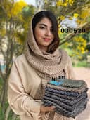شال نخی پلیسه ژونیا کد 030520