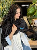 شال مخمل نگینی دور گیپور فندی کد nil090760