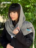 شال نخی پلیسه مارگارت کد nil030780