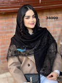 روسری ژورژت درختی حاشیه دانتل کد nil34000