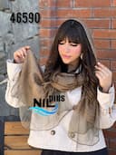 شال مجلسی نخ ابریشم ویسکوز کد nil46590