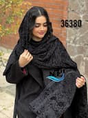 شال مخمل حاشیه گیپور سانیل کد nil36380