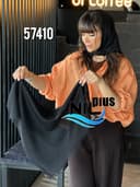 مینی اسکارف کنفی حصیری دور ریش کد nil57410