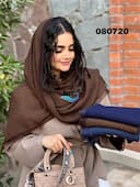 شال برشکا پلیسه حاشیه دانتل کد nil080720