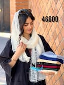 شال تور پلیسه حاشیه دانتل کد nil46600