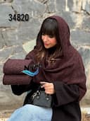  شال پاییزه کنفی حصیری پودینه کد nil34820