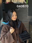 مینی اسکارف نخی حصیری ریز بافت کد nil040670