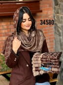  شال پاییزه کشمیر دو رو لمه وارداتی کد nil34580