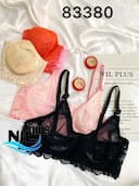 سوتین تور دانتل گلدار کد nil83380