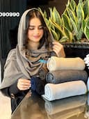 شال بافت ساده ترناز کد NIL090990