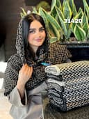 شال پلیسه حاشیه دندون موشی کد nil31420