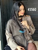 روسری سه گوش تور نگینی حاشیه دانتل کد nil45560