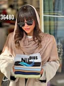 شال نخ ابریشم مجلسی وارداتی کد nil36480