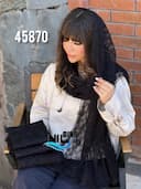 شال تور حاشیه دانتل کد nil45870