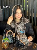 روسری پاییزه پلنگی تیام کد NIL31140