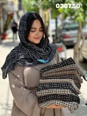 شال نخی پلیسه ترمه کد nil030750