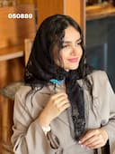 روسری سه گوش اکلیلی دور گیپور وارداتی کد nil050880