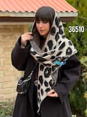 روسری بافت سه گوش دورو وارداتی کد nil36510