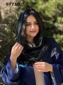 شال توری خال خالی مخمل کد nil97710