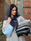 روسری پتینه پلیسه پاییزه شیما کد nil33470