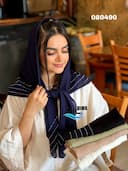 روسری ژورژت درختی نگینی کد nil080490