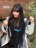 شال تور نگینی حاشیه دانتل کد nil36650