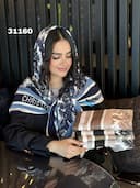 روسری نخ پنبه پاییزه ماناکد NIL31160